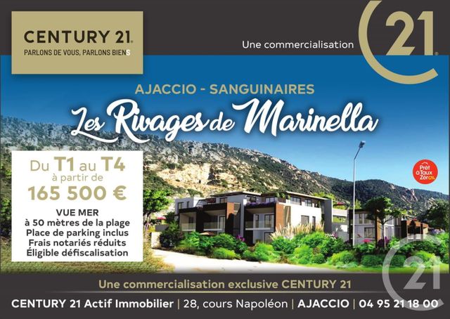 Appartement F2 à vendre - 2 pièces - 47,20 m2 - Ajaccio - 201 - CORSE