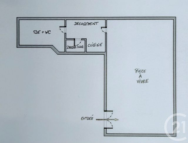 Appartement Studio à vendre - 1 pièce - 38,06 m2 - Paris - 75017 - ILE-DE-FRANCE