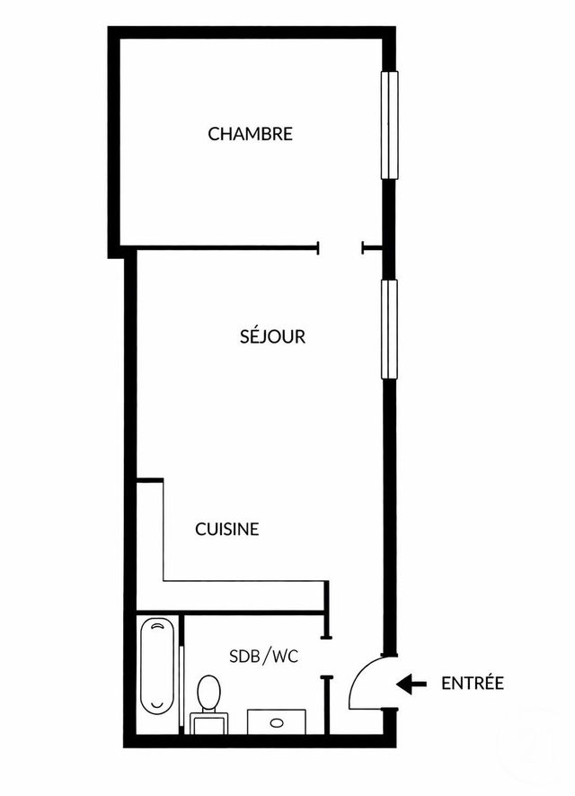 Appartement Studio &agrave; vendre - 1 pi&egrave;ce - 28,53 m2 - Paris - 75005 - ILE-DE-FRANCE