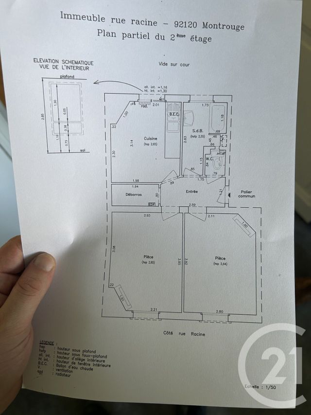 Appartement F2 &agrave; vendre - 2 pi&egrave;ces - 39,61 m2 - Montrouge - 92 - ILE-DE-FRANCE